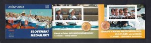 Slovakia   #468  MNH  2004  summer Olympics . medalists . complete booklet