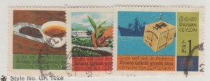 Ceylon - Sri Lanka Scott #406-407-408 Stamp - Used Set