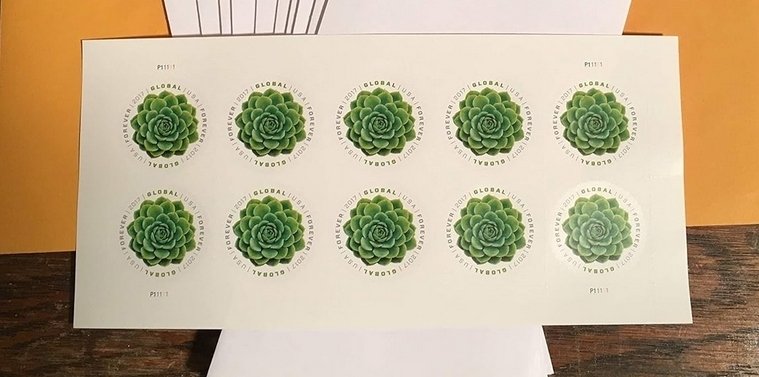 2018 Global Green Succulent  forever stamps  2 Booklets 20 pcs