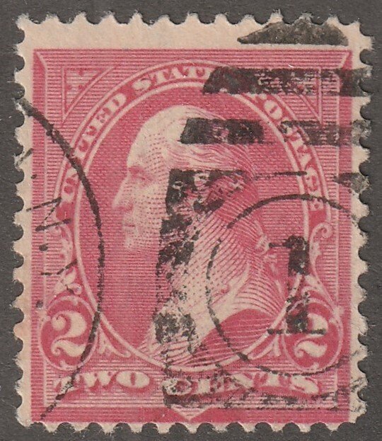 USA stamp, Scott#267B,  used,  vermilion color, type c triangles,  #267B