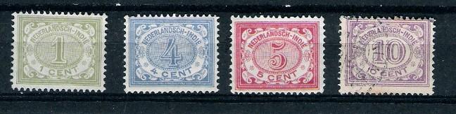 NETHERLANDS INDIES Scott # 39, 43, 44 & 116 - Used