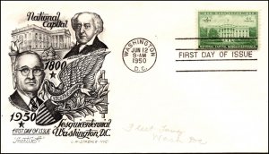 Scott 990 - Executive Branch - Staehle Red FDC - Addressed - Planty 990-37