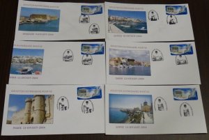 Greece 2004 Athens 2004 Olympic Torch Relay 35 Unofficial covers full set VF