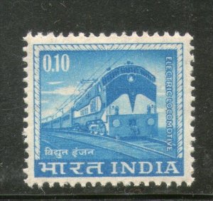 India 1966 10p Electric Locomotive 4th Def. Series WMK- Ashokan MNH Inde Indien