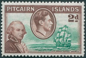 Pitcairn Islands 1940 2d green & brown SG4 unused