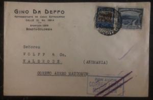 1932 Bogota Colombia Airmail Commercial Cover To Walsrode Germany