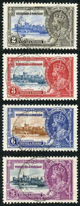 Trinidad and Tobago SG239/42 1935 Silver Jubilee Set Fine Used