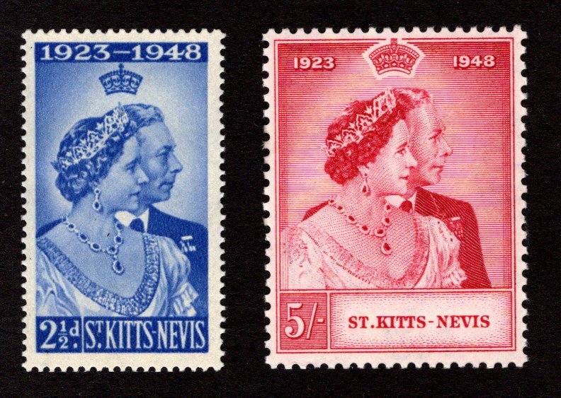 ST. KITTS AND NEVIS  SC# 93-94  FVF/MNH