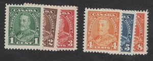 Canada #217-222 MH-VF