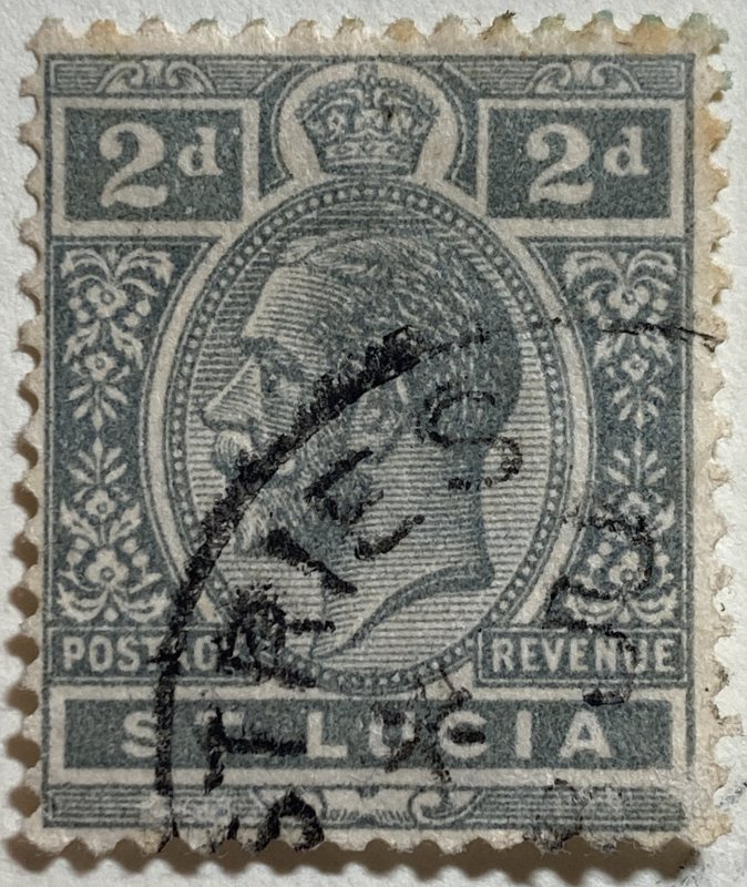 AlexStamps ST LUCIA #66 VF Used