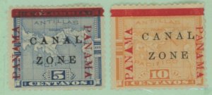 Canal Zone #12-13 Unused Single