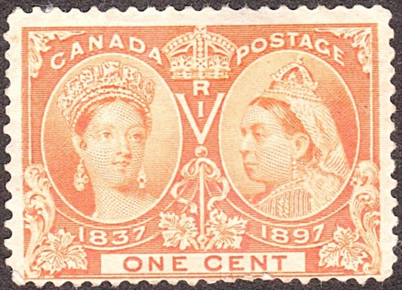 CANADA 1897 QV 1 Cent Orange Jubilee SG122 MH