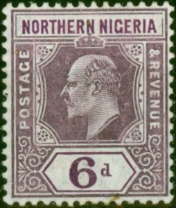 Northern Nigeria 1910 6d Dull Purple & Purple SG35 Fine MM