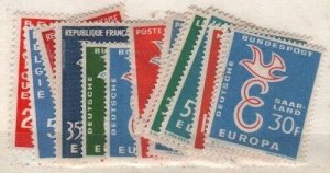 1958-9 Europa Omnibus sets Mint NH