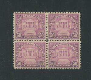 1931 United States Postage Stamp #701 Mint Never Hinged VF OG Block of 4