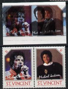 St Vincent 1985 Michael Jackson (Leaders of the World) $1...