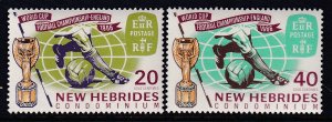 New Hebrides British 116-117 Soccer MNH VF