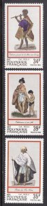FRENCH POLYNESIA SCOTT 397-399