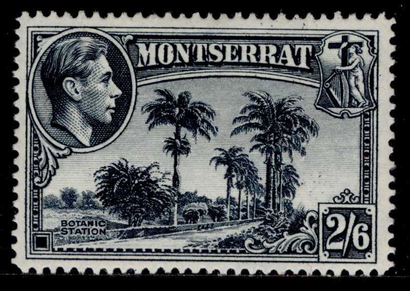 MONTSERRAT GVI SG109a, 2s 6d slate-blue, VLH MINT. Cat £27. 