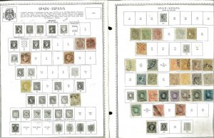 Spain 1854-1981 M & U (mostly)  Hinged on Minkus Global Pages