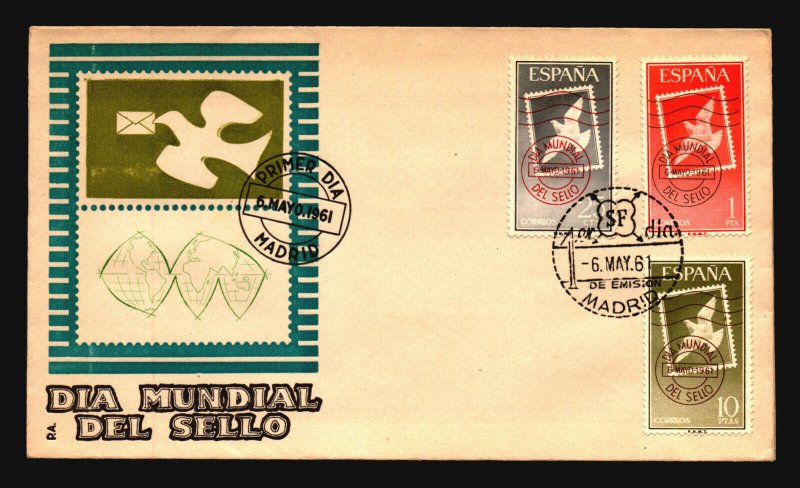 Spain 1961 Dia Mundial Series FDC - L1157