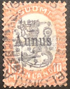 Overprinted AUNUS  Finland 1919 stamp 10m mi#8 cat.€1800