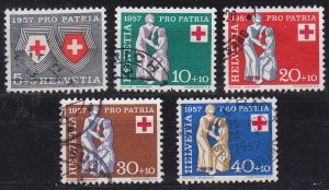 SCHWEIZ SWITZERLAND [1957] MiNr 0641-45 ( O/used ) [02] Pro Patria