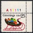#2428, PL#A11111U/R Single.  \Sleigh\  MNH. 25 cent