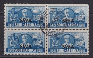 South West Africa, Scott 139 (SG 117), used block of four