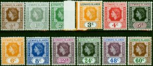 Leeward Islands 1954 Set of 12 to 60c SG126-137 V.F VLMM