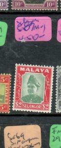 MALAYA SELANGOR  (P2211BB)    SULTAN  $2.00  SG 87    MOG 