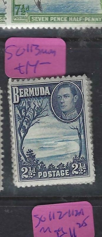 BERMUDA  (PP3112B) KGVI  2 1/2 D     SG 113     MOG 