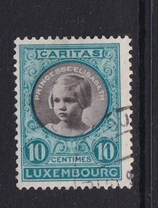 Luxembourg   #B25  used 1927  Princess Elisabeth 10c