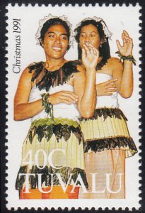 Tuvalu 1991 MNH Sc #582 40c Traditional dance costume - Christmas