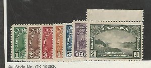 Canada, Postage Stamp, #217-221, 224-225 Mint LH, 1935, JFZ
