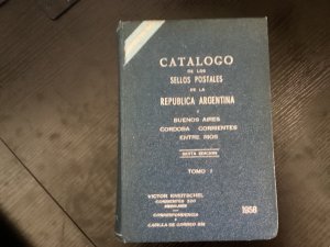 Book Argentina Catalogo Sellos Postales de la Republica Kneitshel 1958 446pp HC