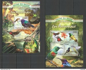 2013 Niger Fauna Birds Sparrow Les Passereaux 1+1 ** St2811