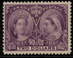 CANADA SG137 1897 $2 DEEP VIOLET MTD MINT