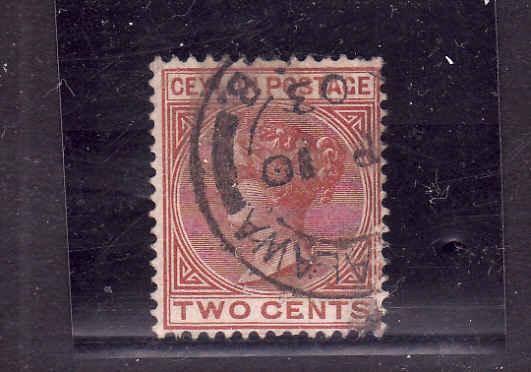 D3-Ceylon-Scott#63-used QV-2c brown-dated Ap 10 1903-