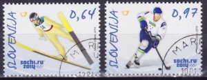 Slovenia, 2014, Winter Olympics - Sochi, Mi#1043-4, used/cto