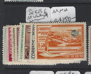 PERU (P1304B)  SC C16/31 SPECIMEN 10 VALUES MNH