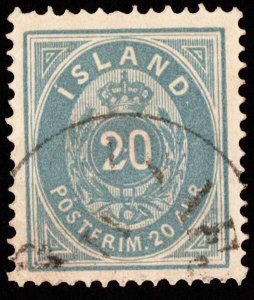 Iceland Scott 17 Unused hinged.