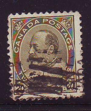 Canada Sc 94  1904 20c olive geeen Edward VII stamp used