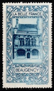 1930's France La Belle Tourism Poster Stamp Beaugency Unused No Gum