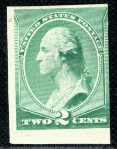 USA Classic Stamp 3c Washington VARIETY *IMPERFORATE* 1887 Mint MNG ORANGE272