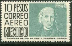 MEXICO C267 $10P 1950 Def 6th Issue Fosforescent unglazed. MINT, NH. VF.