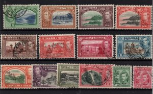 Trinidad & Tobago 1938 KGVI fine used set SG246-256 WS36498