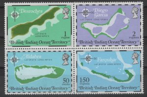 British Indian Ocean Territories #82-85 MNH-XF