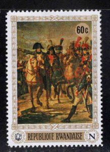 RWANDA Scott 320 Unused Napolean on Horse stamp