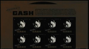 US 4789 Music Icons Johnny Cash forever header block (8 stamps) MNH 2013